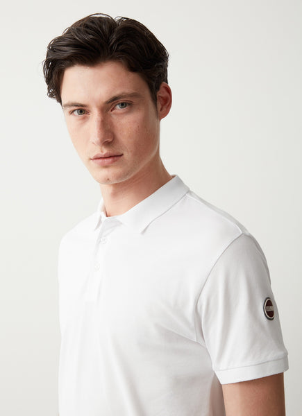 COLMAR Men's Stretch Pique Cotton Polo - White