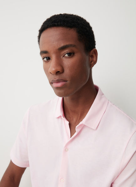 COLMAR Men's Cotton Jersey Shirt - Barely Pink