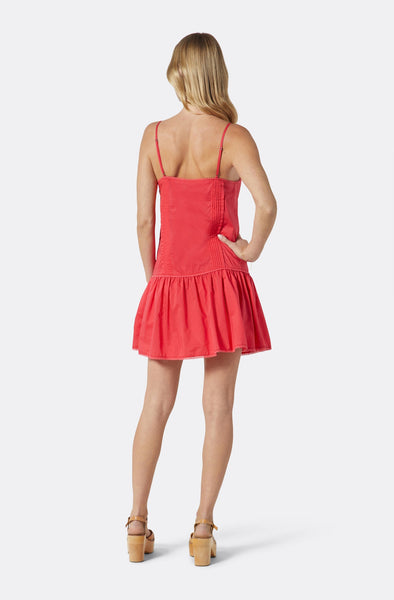 Joie Trinity cotton tank dress in teaberry