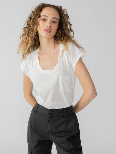 Sanctuary Traveler Twist Tee White