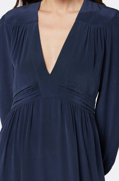 Joie Kaz v neck dress in Navy Blazer