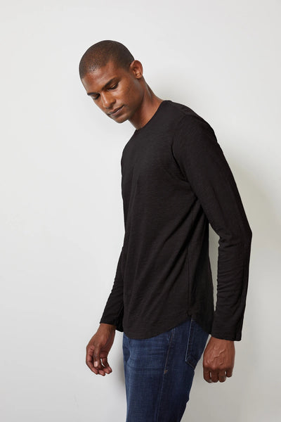 Velvet Men's L/S Chance Crew Neck Tee - Exhaust