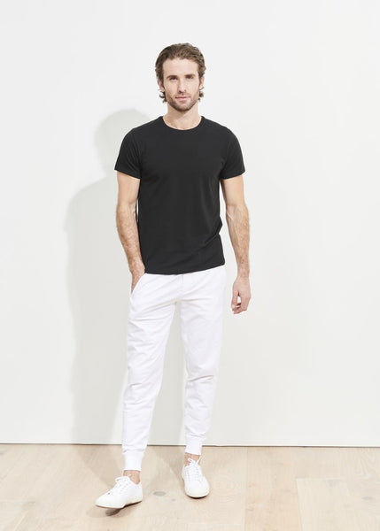 Patrick Assaraf Pima Cotton Stretch S/S Crew - Black