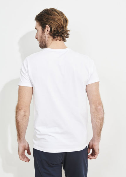 Patrick Assaraf Pima Cotton Stretch S/S Crew - White