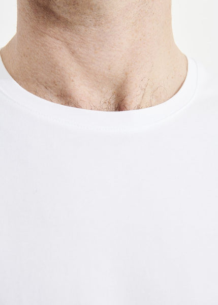 Patrick Assaraf Pima Cotton Stretch S/S Crew - White