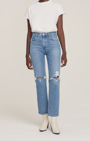 AGOLDE Wilder MidRise Straight Jean in Whiplash