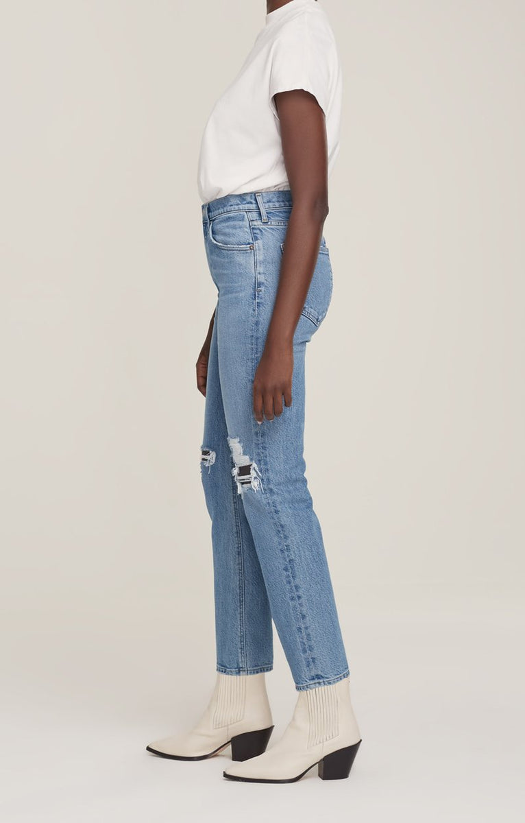 AGOLDE Wilder MidRise Straight Jean in Whiplash manhattan