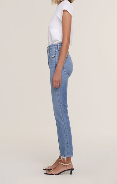 AGoldE Wilder Mid-Rise Straight Leg Crop Jean in Cascadia