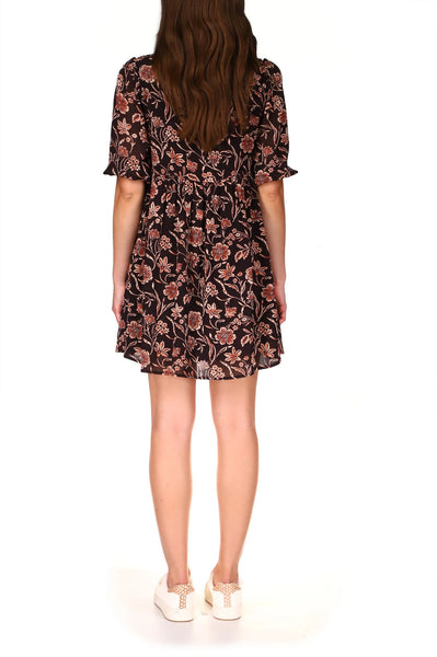Sanctuary Bloom short sleeve dress in Dusk Floral