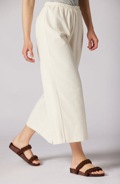 Joie Arden Crop Wide Leg Pant in Porcelain