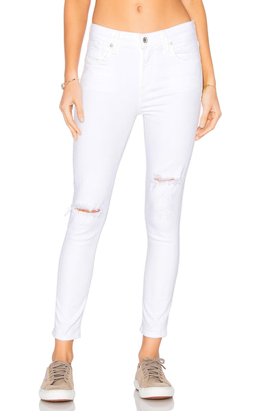 AGoldE Sophie Shoreline Destruct in White