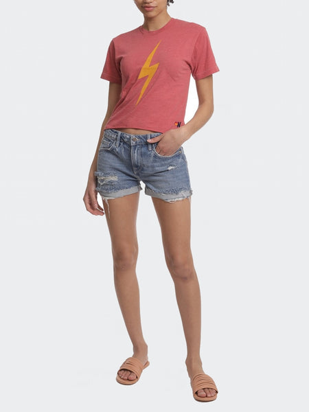 FRAME Le Grand Garcon Short in Montgrove Rips