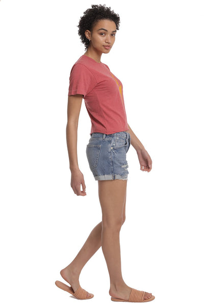 FRAME Le Grand Garcon Short in Montgrove Rips