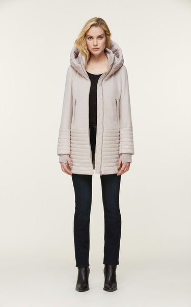 Soia&Kyo Avery-N Mixed Media Coat