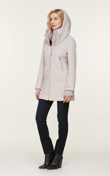 Soia&Kyo Avery-N Mixed Media Coat