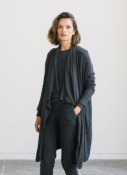 Velvet Adonia Cozy Lux Cardi in Anthracite