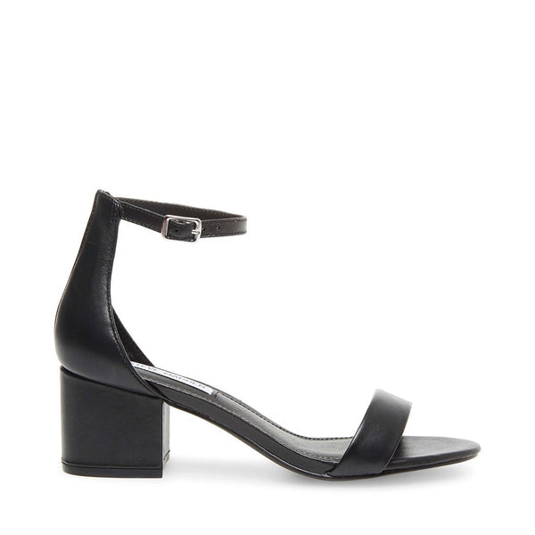 Steve Madden Irenee Block Heel sandal in black leather