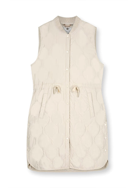 RINO & PELLE Brooke long padded vest in birch