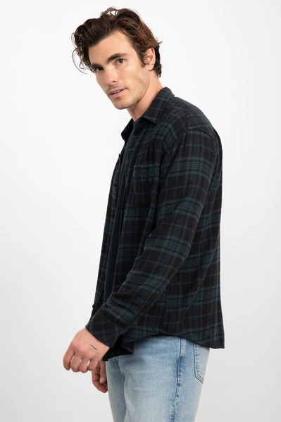 Rails Men's Lennox L/S - Emerald Shadow