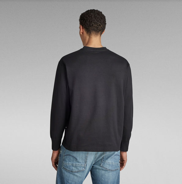 G-STAR Center Boxy Base RT L/S T-Shirt - Black