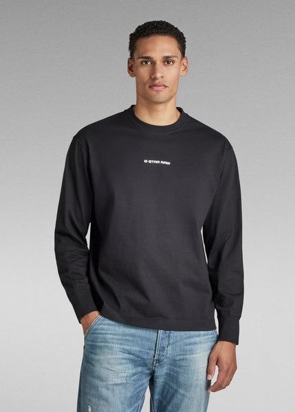 G-STAR Center Boxy Base RT L/S T-Shirt - Black