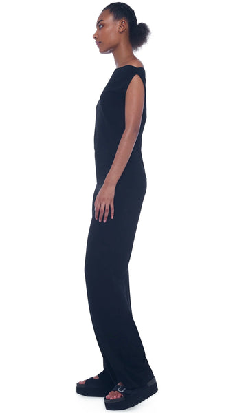 Norma Kamali Drop Shoulder Top in Black