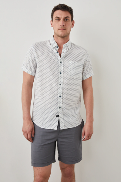 Rails Men's Carson S/S Shirt - Diamond Geo Cream