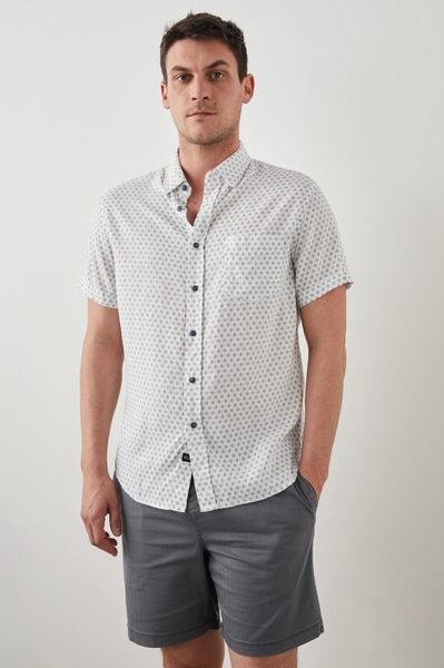 Rails Men's Carson S/S Shirt - Diamond Geo Cream