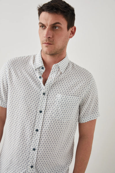 Rails Men's Carson S/S Shirt - Diamond Geo Cream