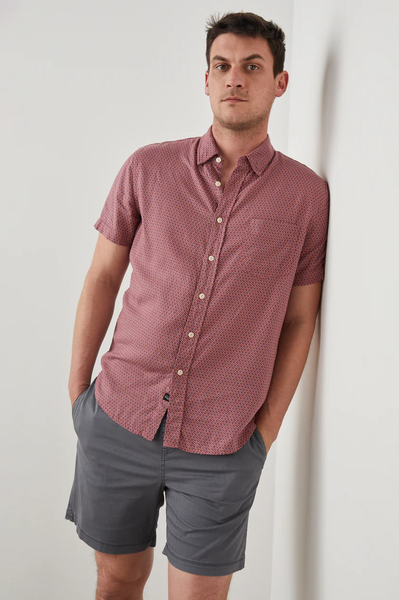 Rails Men's Carson S/S Shirt - Fresco Navy Blaze