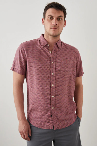 Rails Men's Carson S/S Shirt - Fresco Navy Blaze