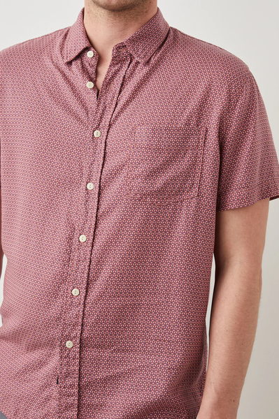 Rails Men's Carson S/S Shirt - Fresco Navy Blaze