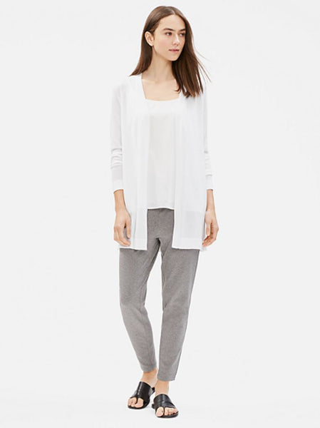 Eileen Fisher Simple Long Cardigan - White