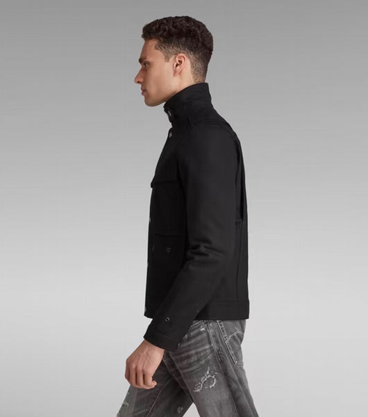 G-STAR Short Biker Overshirt - Black