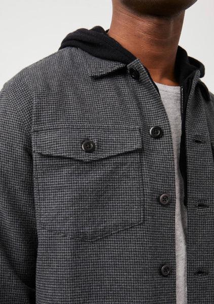 Rails Men's Kerouac Jacket - Charcoal Black Houndstooth