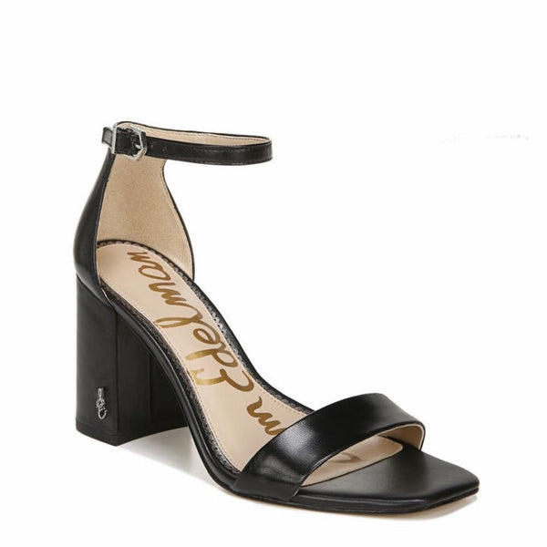 Sam Edelman Daniella block heel sandal in Black Leather