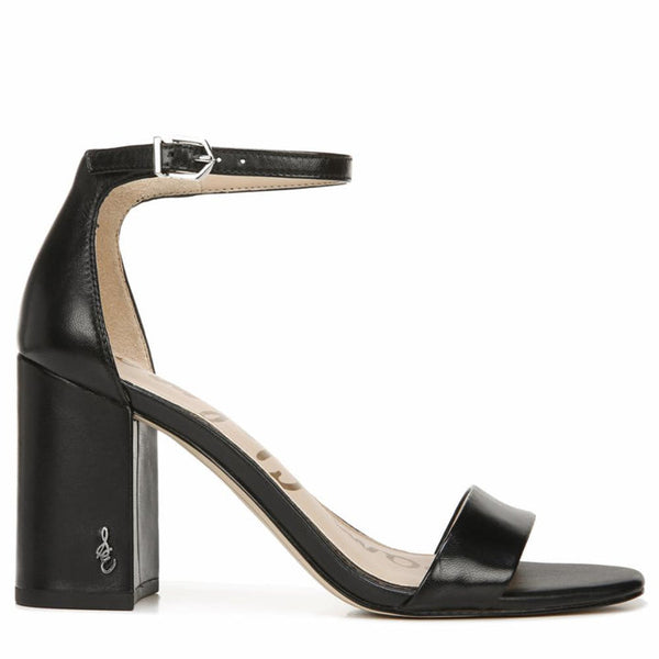 Sam Edelman Daniella block heel sandal in Black Leather