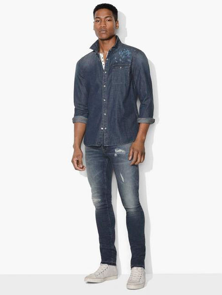 John Varvatos Desert Rose Denim Shirt