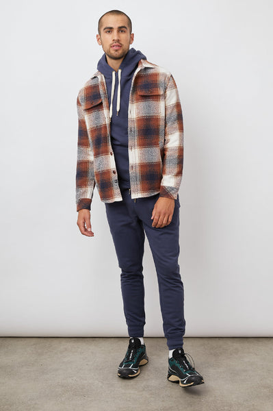 Rails Men's Berkshire Shirt Jacket - Chinchilla Navy Cirrus