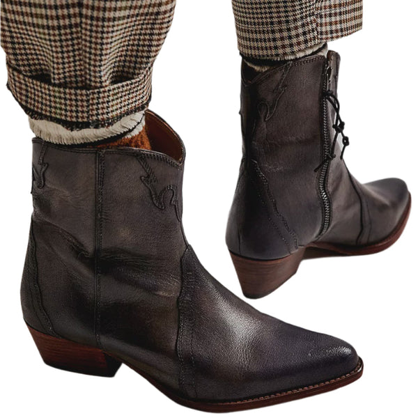 Free People New Frontier Western Boot in Carbon