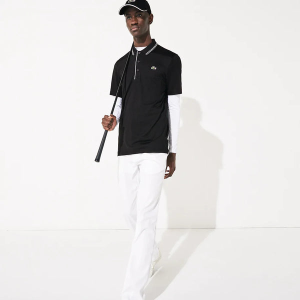 Lacoste SPORT Superdry Stretch Polo - Black/White