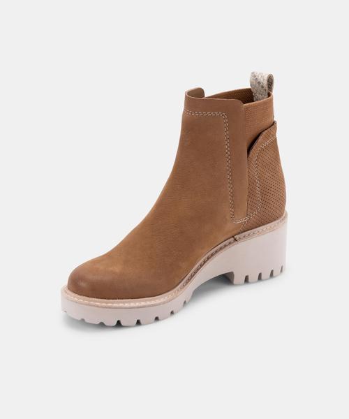 Dolce Vita Huey Booties in Whiskey Nubuck