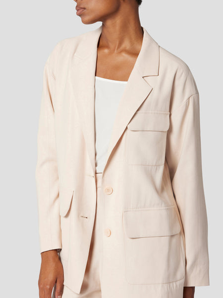 EQUIPMENT Aria Relaxed Jacket in Shifting Sand