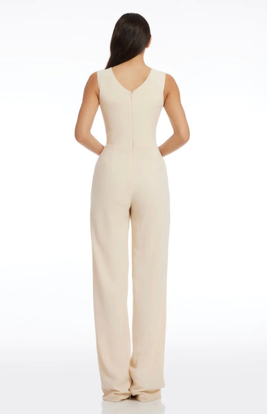 Dress the Population Sandra jumpsuit in cream