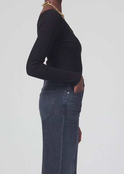 Citizens of Humanity Wren One Shoulder Top in Black