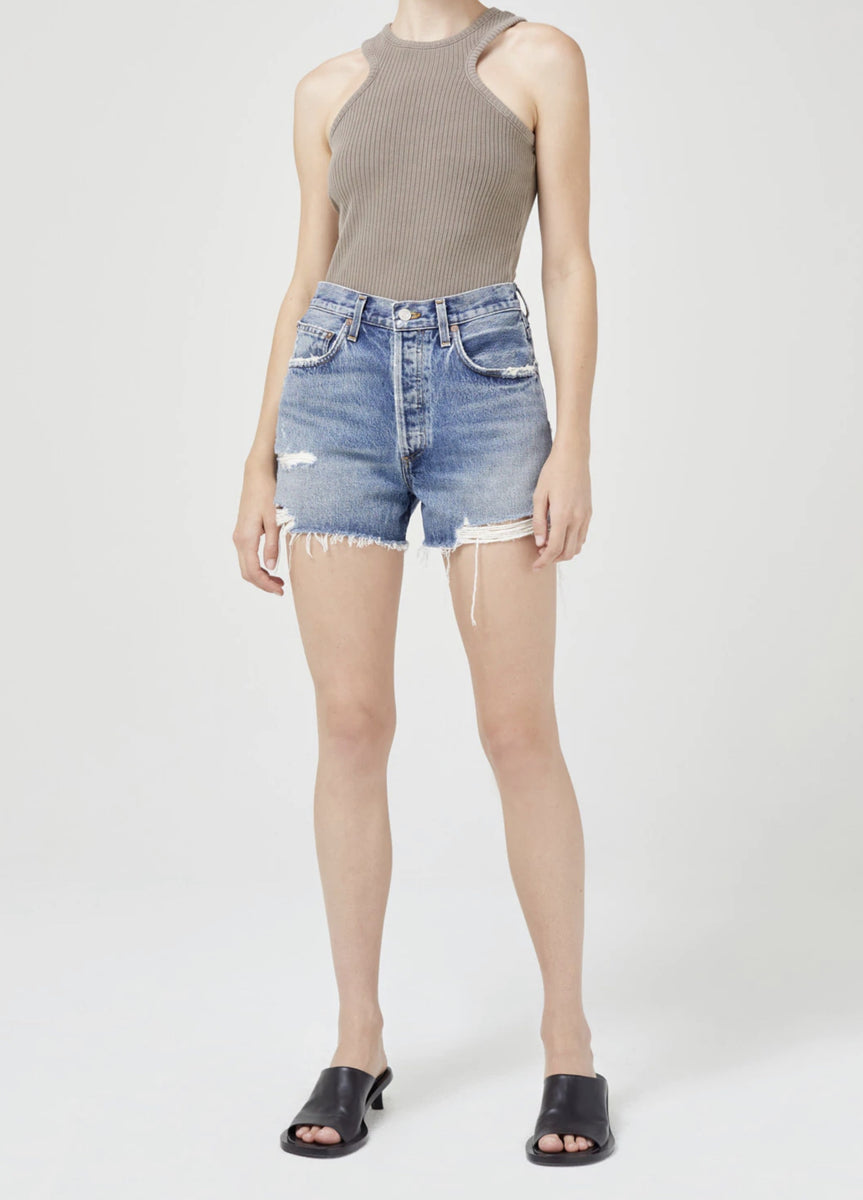 agolde dee ultra high rise shorts