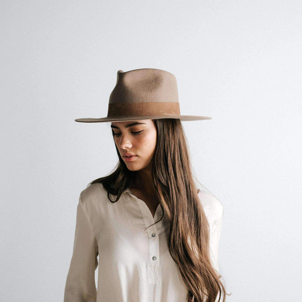 Gigi Pip Miller Fedora in Brown