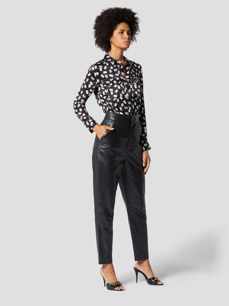 Equipment Slim Signature Shirt in True Black Multi