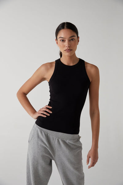 Velvet Cruz05 Modal Rib tank top in Black