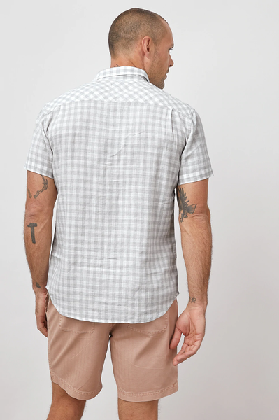 Rails Men's Fairfax S/S Shirt - Grey Gingham Melange